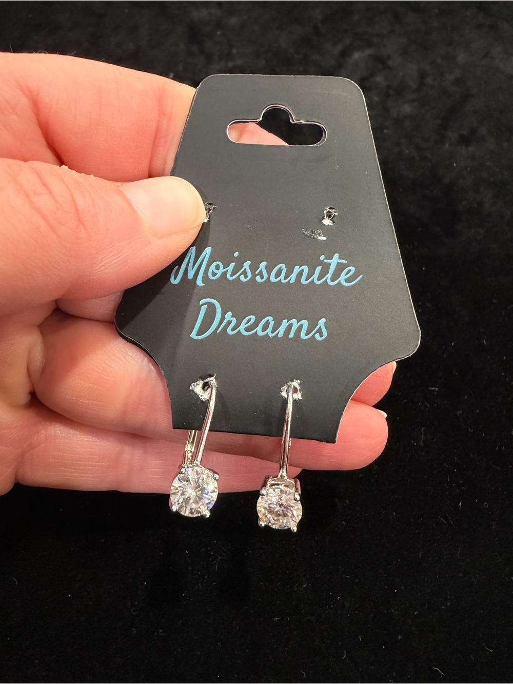1.5 Carat Moissanite Drop Earrings in 925 Sterling Silver